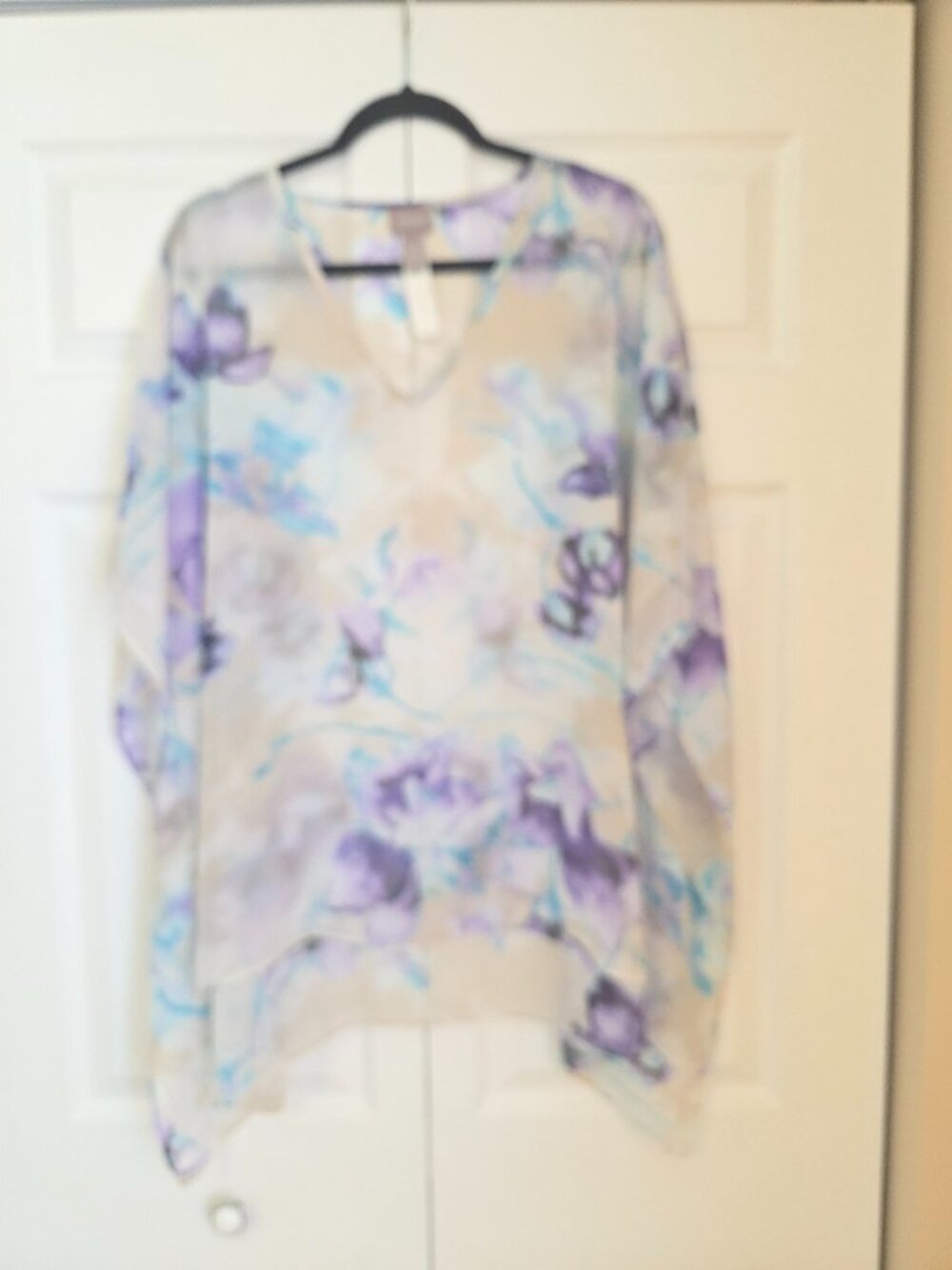 Gorgeous Chicos Chiffon Swim Coverup size L/XL